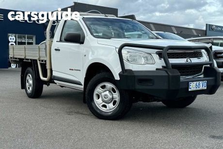White 2015 Holden Colorado Cab Chassis DX (4X4)