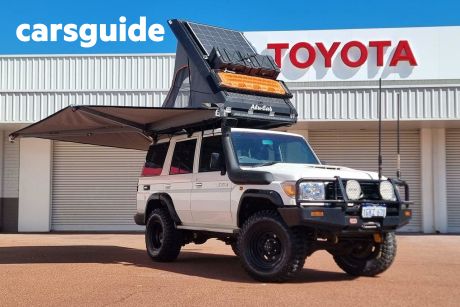 White 2017 Toyota Landcruiser Double Cab Chassis Workmate (4X4)
