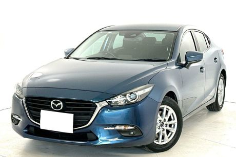 Blue 2017 Mazda 3 Sedan Maxx