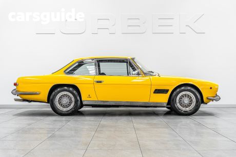 Yellow 1967 Maserati Mexico Coupe 2+2