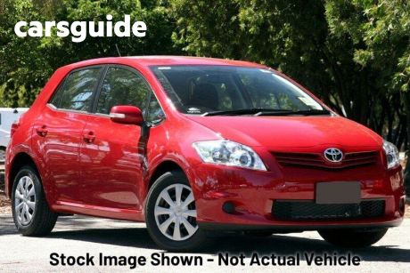 Red 2010 Toyota Corolla Hatchback Ascent