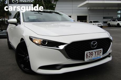 White 2019 Mazda 3 Sedan G20 Evolve
