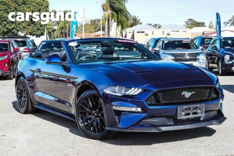 Blue 2020 Ford Mustang Convertible GT 5.0 V8