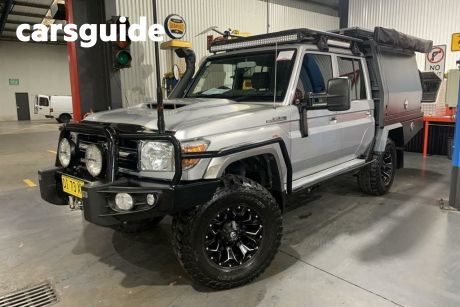 Silver 2019 Toyota Landcruiser Double Cab Chassis GXL (4X4)