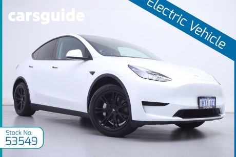 White 2022 Tesla Model Y Wagon Rear-Wheel Drive