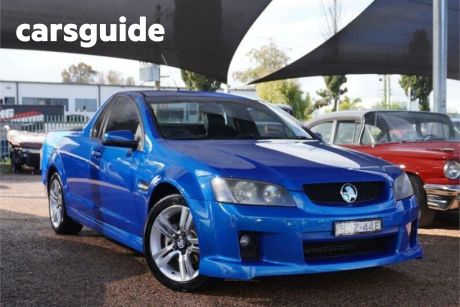 Blue 2009 Holden Commodore Utility SV6