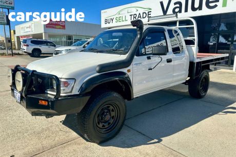 White 2002 Toyota Hilux X Cab Cab Chassis (4X4)