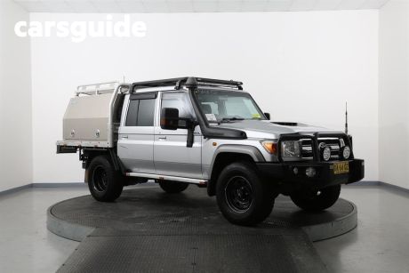 Silver 2017 Toyota Landcruiser Double Cab Chassis GXL (4X4)