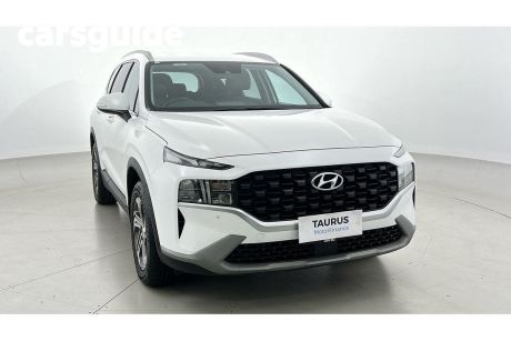 White 2021 Hyundai Santa FE Wagon Active Crdi (awd)