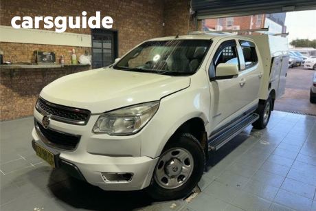 White 2015 Holden Colorado Crew Cab Chassis LS (4X2)