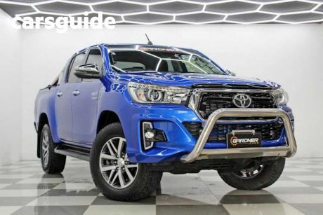 Blue 2019 Toyota Hilux Double Cab Pick Up SR5 (4X4)