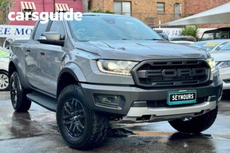 Grey 2020 Ford Ranger Ute Tray PX MkIII MY20.25 Raptor Pick-up Double Cab 4dr Spts Auto 10s