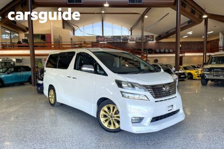White 2010 Toyota Vellfire Commercial 2.4Z Platinum Selection II Type Gold ANH20 (ZX001020)