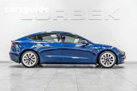 Blue 2021 Tesla Model 3 Sedan Long Range AWD