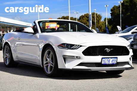 White 2018 Ford Mustang Convertible GT 5.0 V8