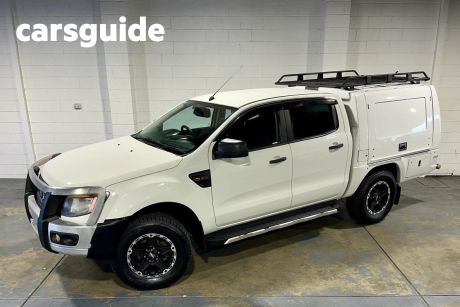 White 2014 Ford Ranger Crew Cab Chassis XL 2.2 (4X4)