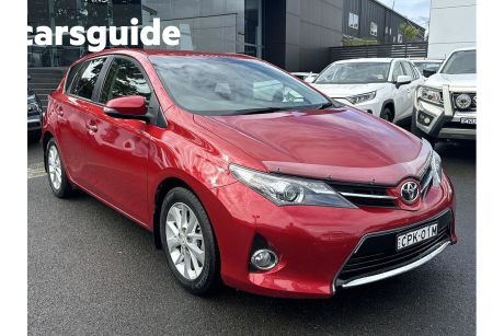 Red 2013 Toyota Corolla Hatchback Ascent Sport