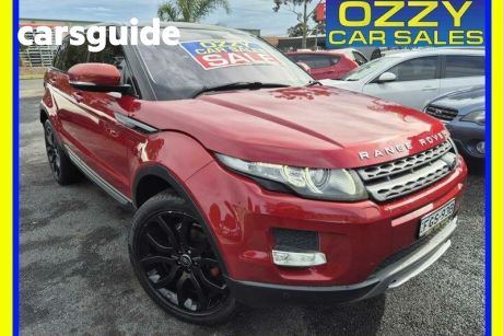 Red 2013 Land Rover Range Rover Evoque Wagon TD4 Pure