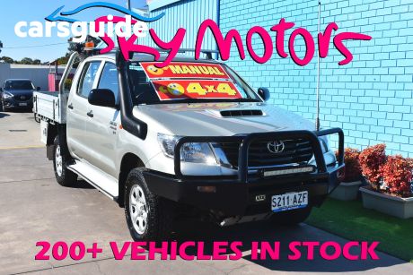 Silver 2013 Toyota Hilux Dual Cab Chassis SR (4X4)