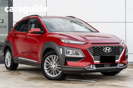 Red 2019 Hyundai Kona Wagon Elite (fwd)