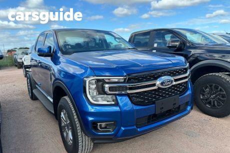 Blue 2024 Ford Ranger Double Cab Chassis XLT 3.0 (4X4)