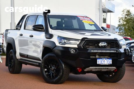 White 2021 Toyota Hilux Double Cab Pick Up Rugged X (4X4)