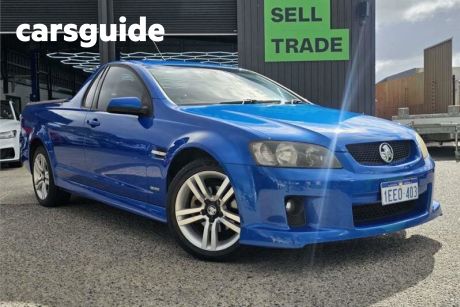 Blue 2010 Holden Commodore Utility SV6