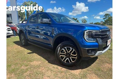 Blue 2023 Ford Ranger Double Cab Pick Up Sport 3.0 (4X4)