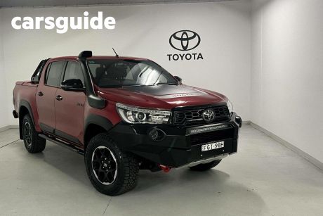 Red 2020 Toyota Hilux Ute Tray 4X4 RUGGED X 2.8L T DIESEL AUTOMATIC DOUBLE CAB