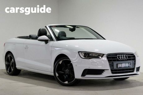 White 2015 Audi A3 Cabriolet 1.4 Tfsi Attraction COD