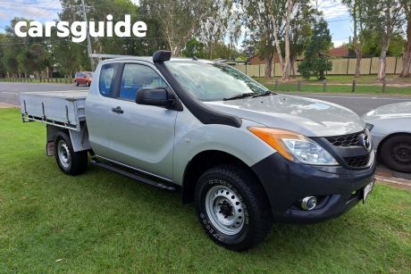 Silver 2014 Mazda BT-50 Freestyle Cab Chassis XT (4X4)