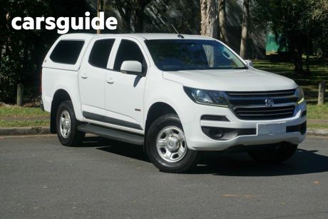 White 2019 Holden Colorado Crew Cab Chassis LS (4X2) (5YR)
