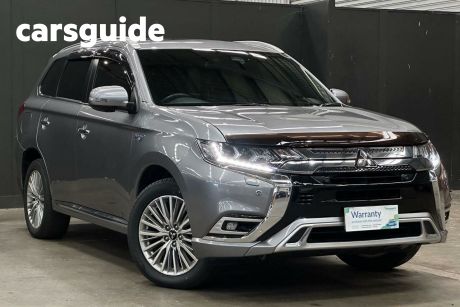 Grey 2019 Mitsubishi Outlander Wagon Exceed (hybrid)