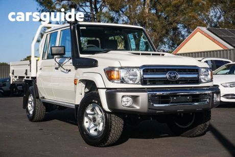 White 2023 Toyota Landcruiser 70 Series Double Cab Chassis LC79 GXL