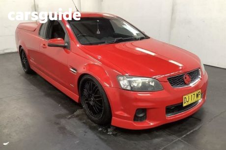 Red 2012 Holden Commodore Utility SV6