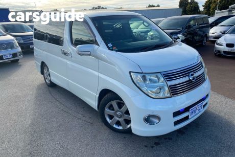 White 2008 Nissan Elgrand OtherCar 7 Seater Luxury People Mover - Mobility Lift Chair