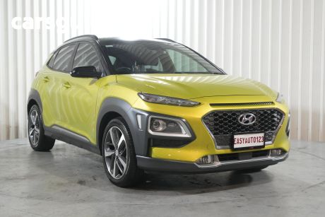 Yellow 2018 Hyundai Kona Wagon Highlander (awd)