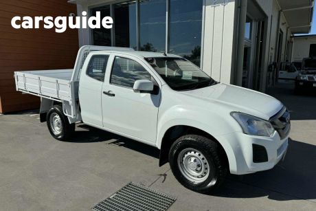 White 2019 Isuzu D-MAX Ute Tray SX EXTENDED CAB