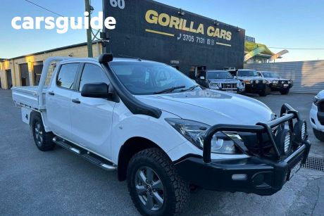 White 2017 Mazda BT-50 Ute Tray B32P XT Cab Chassis Dual Cab 4dr Man 6sp 4x4 3.2DT