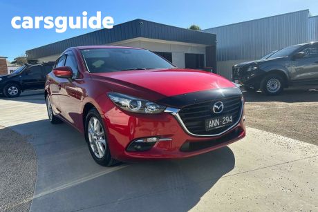 Red 2017 Mazda 3 Sedan Touring