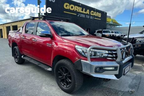 Red 2015 Toyota Hilux Ute Tray SR5 Double Cab