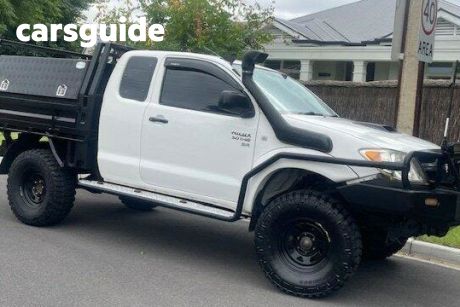 White 2007 Toyota Hilux X Cab Cab Chassis SR (4X4)