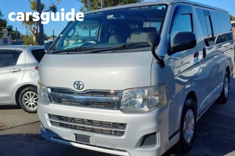 Silver 2011 Toyota HiAce Commercial