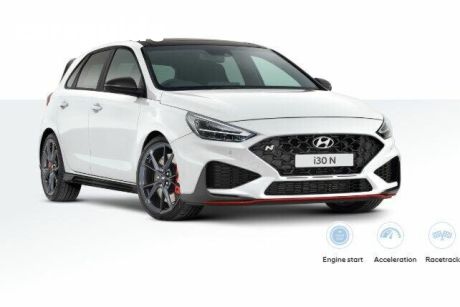 White 2024 Hyundai I30 Hatchback N Premium With Sunroof