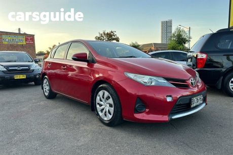 Red 2012 Toyota Corolla Hatch ZRE182R Ascent Hatchback 5dr Auto 6sp 1.8i