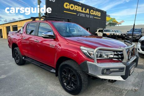 Red 2015 Toyota Hilux Ute Tray SR5 Double Cab