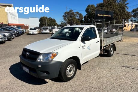White 2006 Toyota Hilux Cab Chassis Workmate