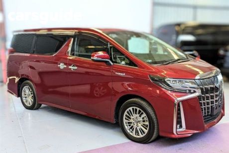 Red 2020 Toyota Alphard Wagon SR (Hybrid)