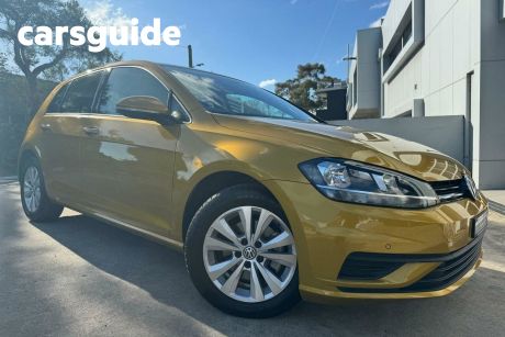 Yellow 2018 Volkswagen Golf Hatchback 110 TSI Trendline