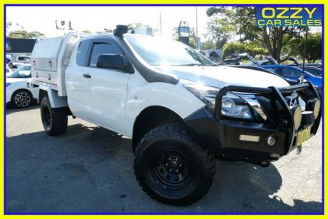 White 2018 Mazda BT-50 Freestyle Cab Chassis XT (4X4)